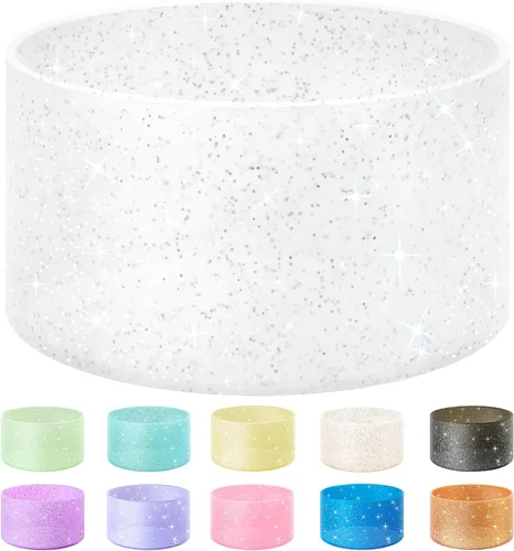 Vista 15 de Vmini Funda protectora de silicona con purpurina tipo bota, compatible con vaso térmico Stanley de 20 a 40 onzas y botella de agua Hydro Flask de 12