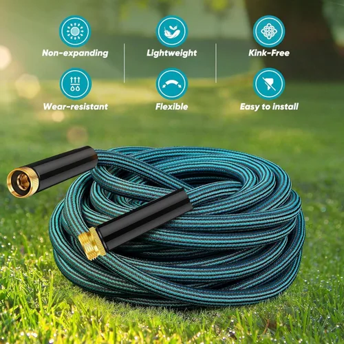 Vista 2 de Garden Hose 25ft, Non-Expanding Water Hose Ultra Lightweight, Kink-Free, Sturdy, Flexible, Abrasion Resistant Hose for Yard, Lawn, Outdoor, Marine