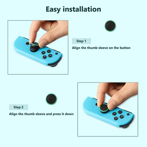 Vista 6 de 6PCS Switch Joycon Silicone Thumb Cap, Non-Slip Silicone Analog Joystick Thumb Stick Grip Cap for Nintendo SwitchOLEDLite Joycon Controller