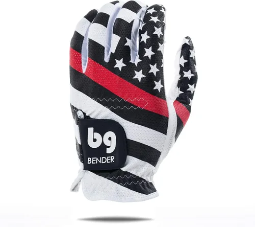 Vista 9 de BG Bender - Mens Golf Glove, Durable Mesh Golf Gloves, Unique Golf Gloves - Left-Hand Glove (Worn on the Left Hand/for Right-Handed Golfers)