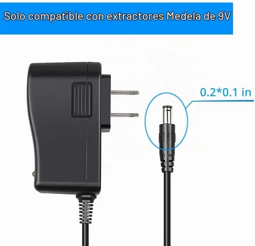 Vista 3 de Tbuymax Adaptador de CA/CC para bomba Medela de 9 voltios en estilo avanzado - Adaptador de corriente de repuesto con certificación UL para modelos