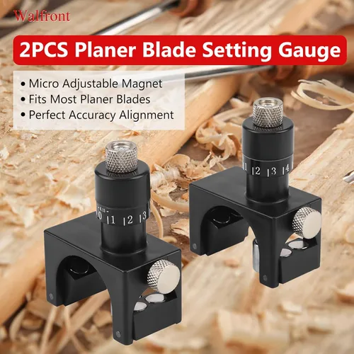Vista 6 de 2pcs Jointer Planer Ajuste de Cuchillo Jig Planer Cuchillo Magnético Ajuste de Cuchilla Magnética Ajuste de Cuchilla de Ajuste de Jig Gauge Setter