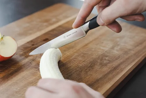 Vista 7 de DURA LIVING Cuchillo de pelar, cuchillo de cocina profesional de 3.5 pulgadas, cuchillo alemán de acero inoxidable de alto carbono ultra afilado