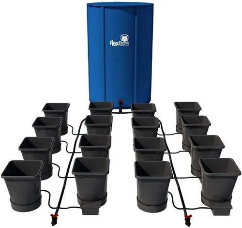 Vista 6 de AutoPot Sistema de 12 ollas XL con macetas de plástico de 6.6 galones y FlexiTank de 60 galones, sistema hidropónico de riego automático alimentado