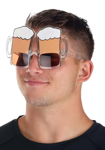 Vista 2 de Lentes de Cerveza para una Noche de Fiesta Multicolor
