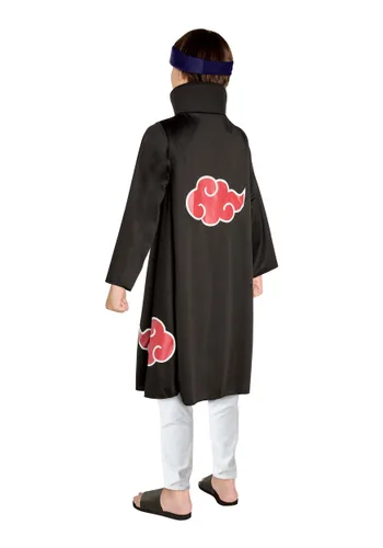 Vista 2 de Disfraz infantil de Naruto Shippuden Akatsuki Multicolor