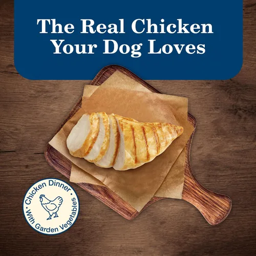 Vista 3 de Blue Buffalo Homestyle Recipe - Alimento húmedo natural para perros adultos de raza pequeña, pollo lata de 5.5 onzas (paquete de 24)