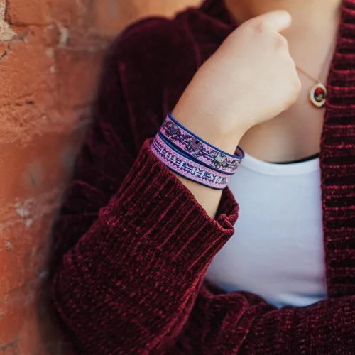 Vista 7 de ZOX Bracelets Stretchy Elastic Band with Motivational Affirmations and Beautiful Artwork, Great Gift for Men, Women, and Kids