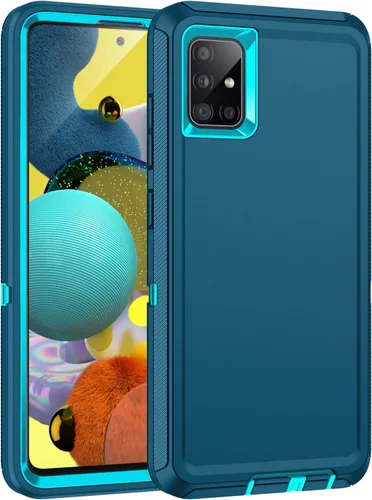 Vista 12 de Funda para Galaxy A51 5G, [sin protector de pantalla] a prueba de golpes, a prueba de caídas, a prueba de polvo, protección de 3 capas, resistente