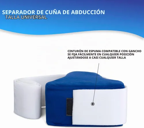 Vista 3 de NYOrtho Separador de rodilla de cuña de abducción, bloque de cadera suave con correa para separar rodillas después de una cirugía de cadera