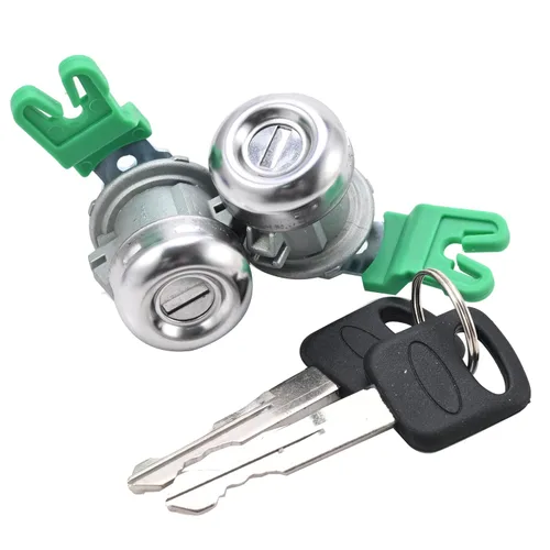Vista 8 de Cilindro de cerradura de puerta con juego de llaves compatible con Ford F150 1997-2011 F250 1997-99 F350 Super Duty 1998-2016 - Sustituye a
