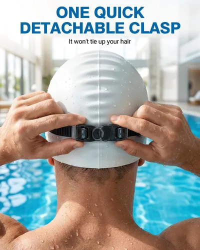 Vista 6 de Zoomsnail Paquete de 2 gafas de natación de visión amplia sin montura para adultos, antivaho con fugas UV para hombres y mujeres