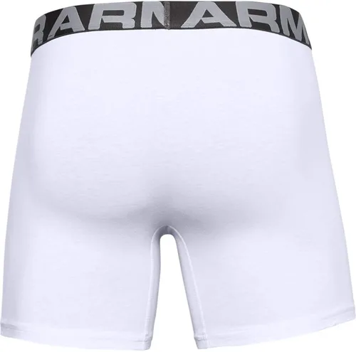 Vista 4 de Under Armour Boxerjock de algodón cargado para hombre de 6 pulgadas, paquete de 3