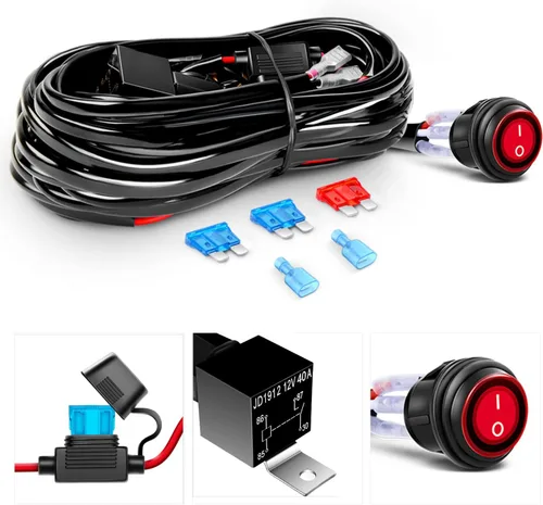 Vista 5 de GOOACC Barra de luz LED de 20 pulgadas, 420 W, ámbar, súper brillante, combo de triple fila de luz difusa y concentrada, 42000 lm, luz de trabajo