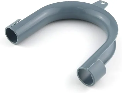 Vista 3 de Lavado universal en forma de U. Mach. Conjunto de guía de manguera de drenaje - 1 forma de U gris + 2 adhesivos adhesivos para bridas de cables