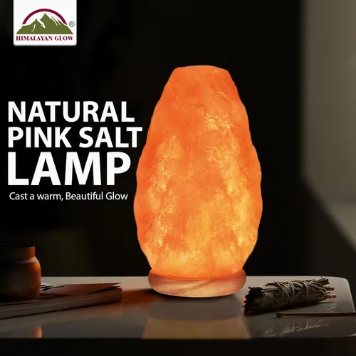 Vista 2 de Himalayan Glow Lámpara de sal con interruptor de atenuación táctil de 5-7 libras
