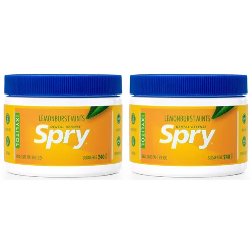 Vista 23 de Spry Xylitol Berry Blast - Caramelos sin azúcar, promueve la salud oral, aumenta la producción de saliva, detiene el mal aliento, sin OMG, sin