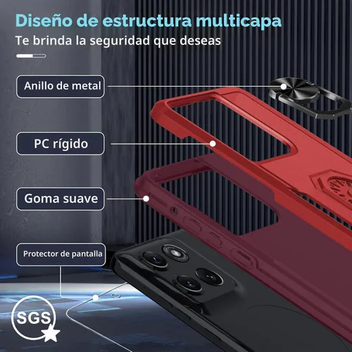Vista 3 de Funda diseñada para Motorola Moto G Stylus 5G 2025/2026 con soporte