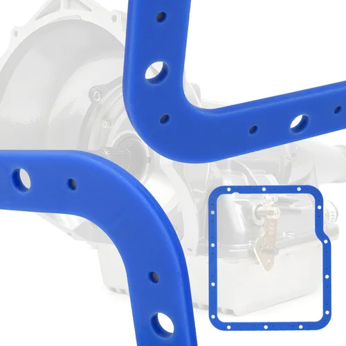 Vista 6 de 93100 Junta de transmisión para Moroso Powerglide Transmisión Pans 42000 y 42001, Junta de transmisión moldeada de silicona sobre acero para un