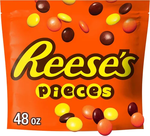 Vista 11 de Dulces de mantequilla de cacahuete Reese's Pieces.