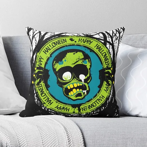Vista 16 de POPCUSTOMS Fundas de almohada personalizadas de Halloween con fotos impresas de dos lados, fundas de almohada personalizadas, regalos para sofá