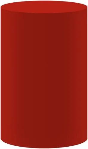 Vista 2 de FiVan Cubierta del cilindro del zócalo de la fiesta de cumpleaños rojo sólido sólido elástico Spandex pedestal cubierta HP-135