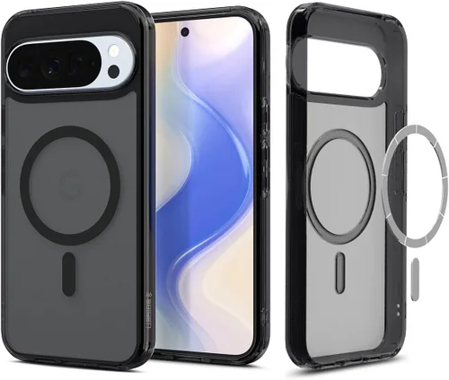 Vista 16 de Spigen Carcasa ultra híbrida para Pixel 8a, transparente Anti-Yellowing Resin, Air Cushion Technology, Military-Grade Drop Protection, Raised