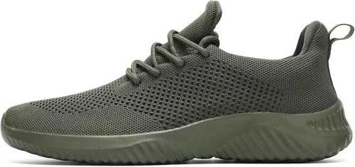 Vista 2 de Zapatos de tenis sin cordones para hombre para caminar correr ligeros transpirables informales suela suave de malla para el trabajo gimnasio