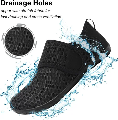 Vista 3 de Lisdwde Zapatos de agua para mujeres y hombres zapatos de agua antideslizantes zapatos de natación deportes de playa zapatos de calcetín de secado