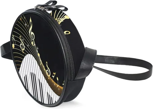 Vista 2 de WellLee - Bolso bandolera para teclado de piano con notas musicales