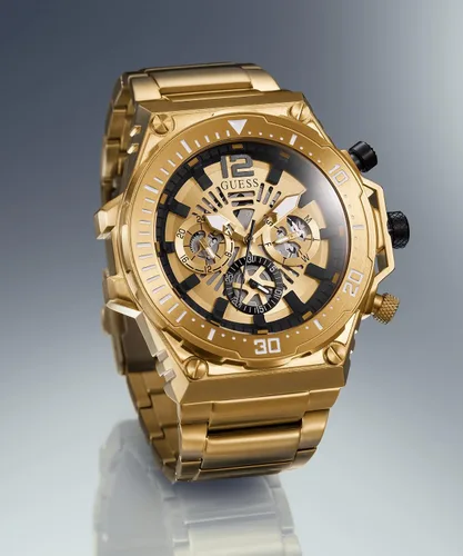 Vista 10 de GUESS 48mm Multifunction Skeletonized Watch