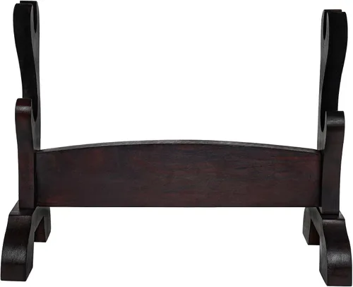 Vista 7 de Lord of Battles Soporte medieval de madera maciza para espada, soporte para espada, exhibición de espada de gladiador, soporte para espada katana