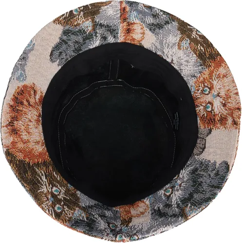Vista 3 de GP accesorios de hombre y mujer. Tendencias, moda. Sombrero tipo pescador. Gato Jacquard Beige