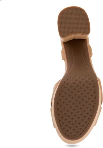 Vista 5 de Aerosoles Sandalias de tacón Cosmos para mujer Cuero Beige Beige