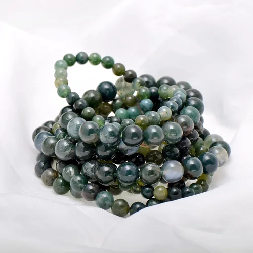 Vista 3 de Paialco 3 Pack - Gemstone Beads Strentch Bracelets for Women Men, 68 10 MM