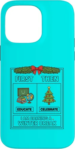 Vista 21 de Literary Teacher First Then Educate Celebrate I Am Earning Case for iPhone 17