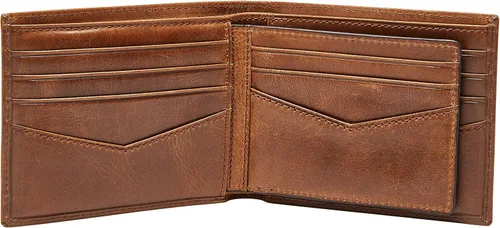 Vista 3 de Fossil Mens Ryan Leather RFID-Blocking Bifold Passcase Wallet with Removable Card Case