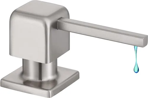 Vista 10 de CREA Dispensador de jabón de cocina, dispensador de jabón para encimera para fregadero de cocina, dispensador de jabón integrado negro