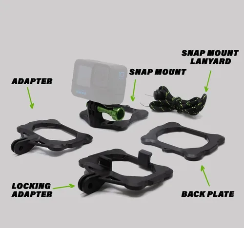 Vista 2 de SNAP Mounts PRO - Soporte de pecho magnético para cámara de acción para GoPro y DJI Osmo Action