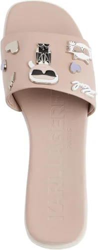 Vista 4 de KARL LAGERFELD womens Jeslyn Flat Sandal Slide With Pins