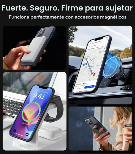 Vista 2 de Funda magnética fuerte para iPhone 11 Pro Max, [compatible con MagSafe] funda protectora a prueba de golpes para iPhone 11 Pro Max de 6.5 pulgadas