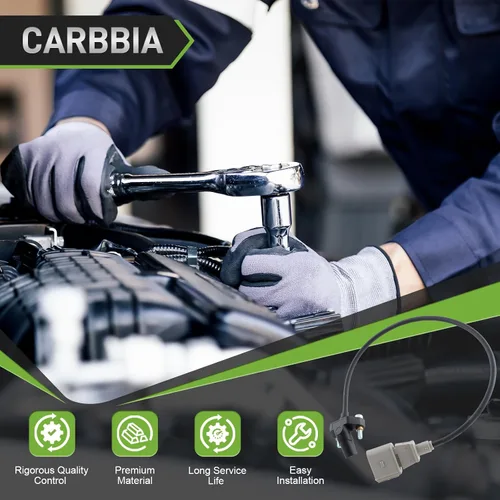 Vista 5 de 07K906433B Sensor de posición del cigüeñal compatible con Volkswagen Jetta 2005-2014 5 cilindros 2.5L motor compatible con Golf 2010-2014 compatible