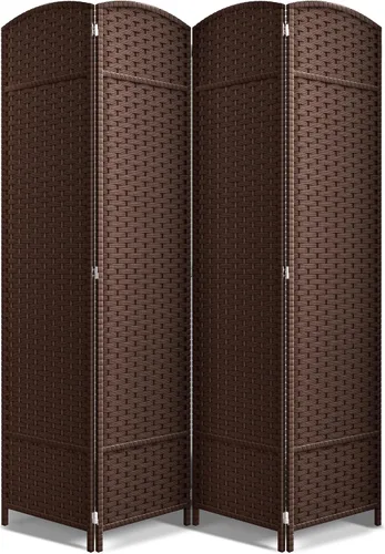 Vista 21 de Sorbus Divisor de habitación de 4 paneles de 6 pies de alto, pantalla de privacidad, paneles dobles extra anchos con bisagras, diseño de malla