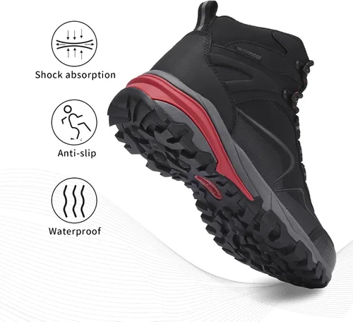 Vista 6 de NS - Botas de senderismo para hombre, impermeables, ligeras, para senderismo