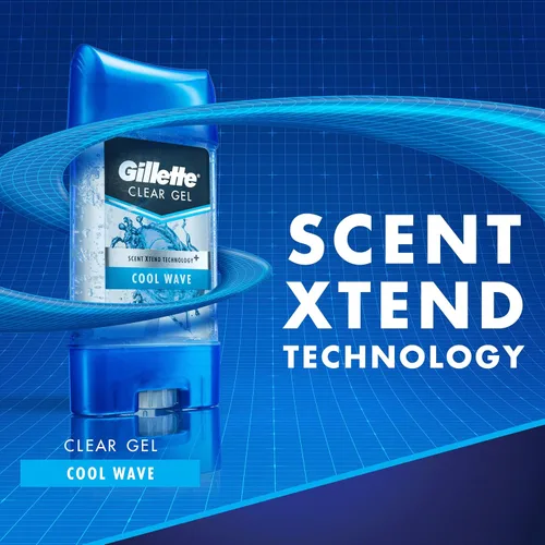 Vista 4 de Gillette Endurance Antitranspirante/desodorante, gel transparente Cool Wave, 3.8 onzas (paquete de 2), el embalaje puede variar