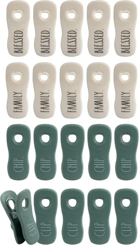 Vista 9 de Rae Dunn Clips para Bolsas con Imán - Clips para Alimentos, Clips para Chips, Clips para Bolsas para Almacenamiento de Alimentos con Sello Hermético