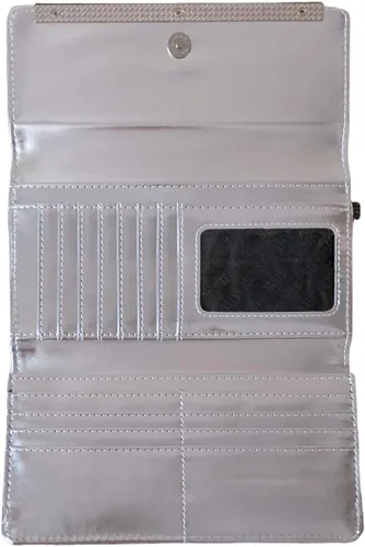 Vista 2 de Steve Madden Bolso de mano Logobar Trifold Wristlet para mujer