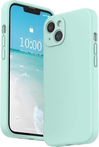 Vista 31 de SURPHY Funda compatible con iPhone 13 con protector de pantalla, (protección de cámara y forro de microfibra suave), funda de teléfono de silicona
