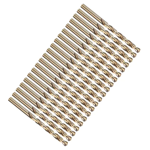 Vista 46 de PATIKIL Broca Jobber de 0.039 in, vástago recto M35 cobalto 5% acero de alta velocidad 135° acabado dorado para metal duro de acero inoxidable - 2
