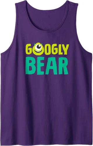 Vista 4 de Disney and Pixar's Monsters, Inc. Mike Wazowski - Camiseta sin mangas con oso, Negro, S